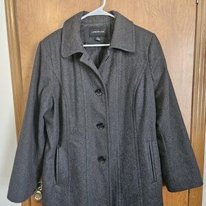 London Fog Dark Gray Pea Coat